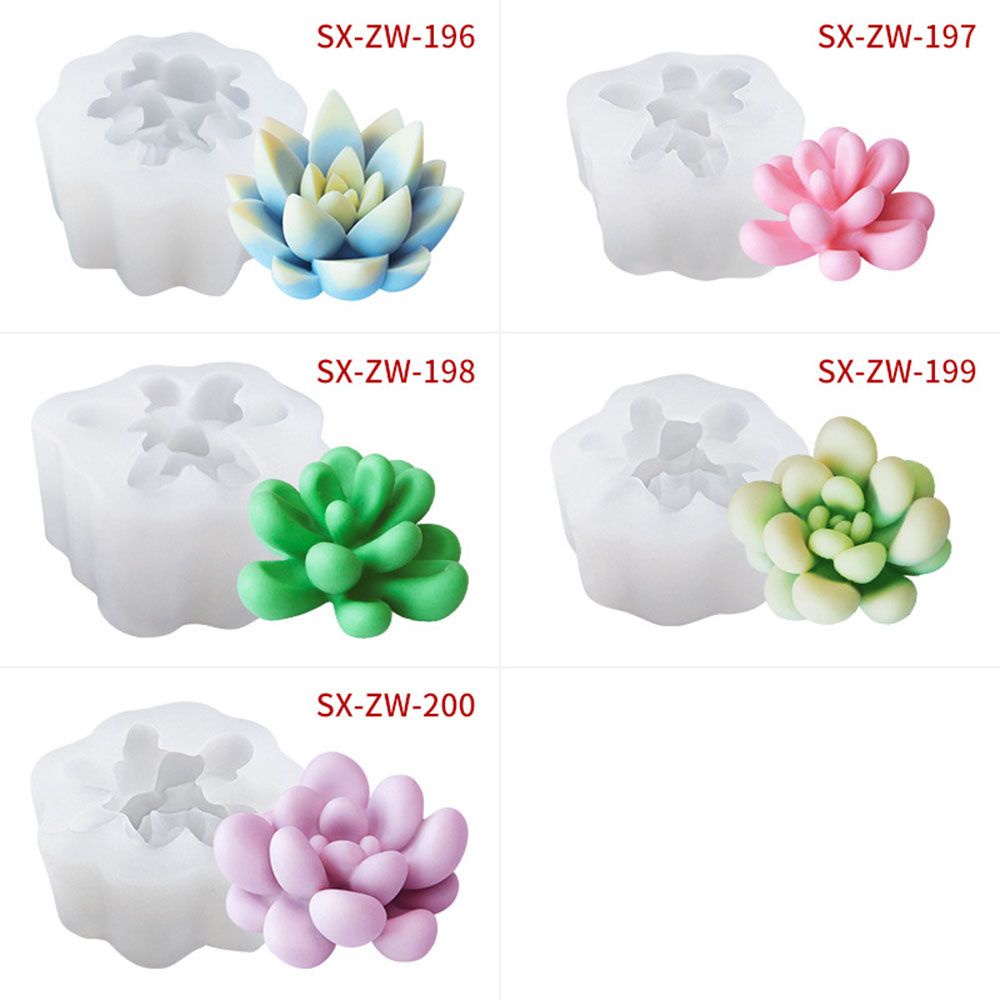 Khuôn Silicone Làm Chậu Cây Mọng Nước Diy Tiện Dụng