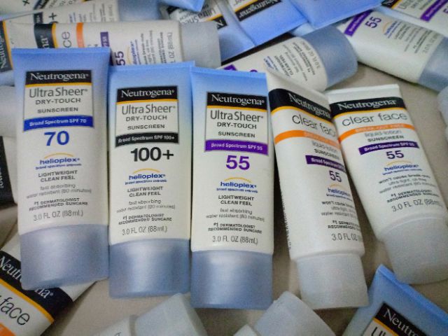 Kem Chống Nắng Neutrogena Ultra Sheer SPF100+ va 80+ và 70 PA +++