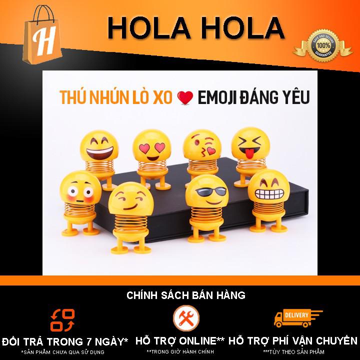 Bộ 6 Thú nhún Emoji lò xo (mẫu ngẫu nhiên)