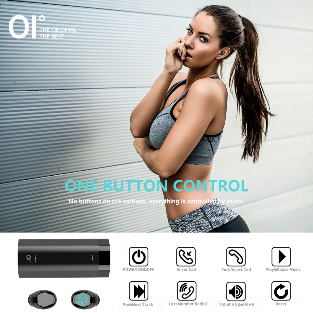 Tai nghe không dây OI bluetooth 5.0 màn hình LCD cao cấp