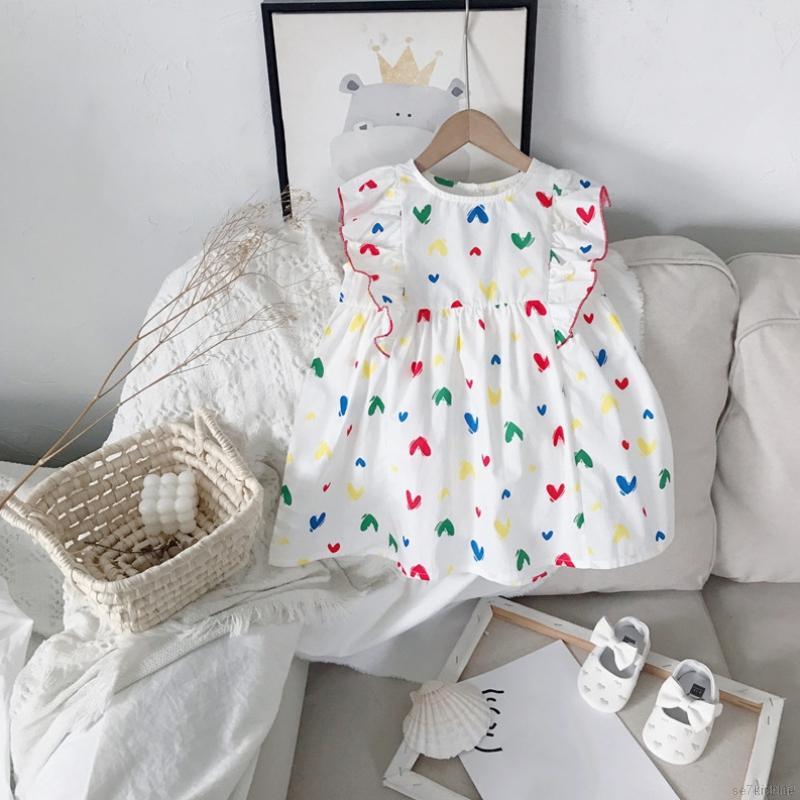 Đầm công chúa tay bèo phong cách Hàn Quốc dành cho trẻ em