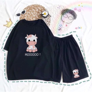 SET QUẦN ÁO BÒ SỮA CUTE