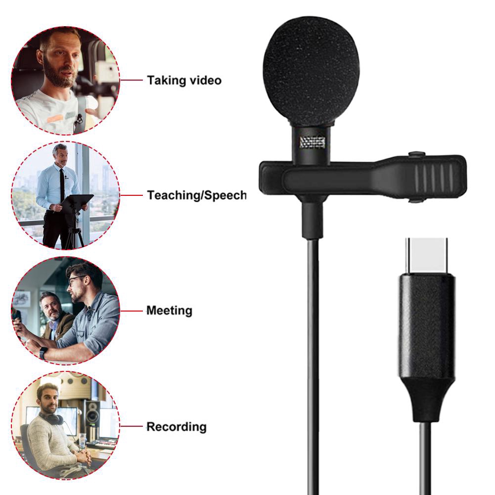 Micro Mini Kẹp Áo Cổng USB Loại C Rảnh Tay Tiện Dụng