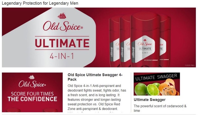 CHÍNH HÃNG Lăn khử mùi cho nam Old Spice Swagger 85g - hàng nhập Mỹ