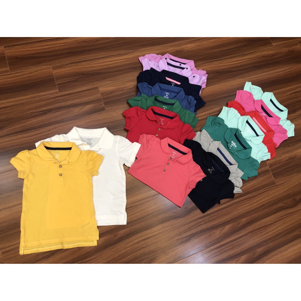 {SIÊU KHUYỄN MẠI}Set 3c áo polo có cổ Carter,Osk bé trai bé gái nhí hàng VNXK dư xịn,chất cotton mềm.Size 2.3.4.5 tuổi,