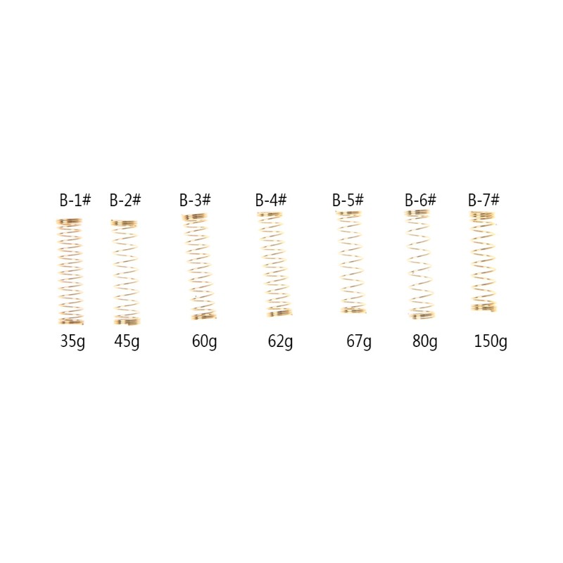Set 110 Công Tắc Lò Xo Diy 35g / 45g / 60g / 62g / 67g / 80g / 150g