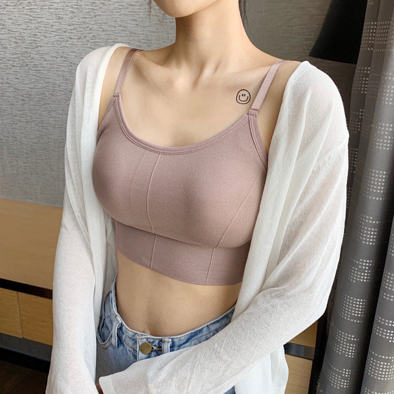 Áo Bra Tập Yoga Gym Cực Phẩm 303 Áo Dày Dặn Có Dây Vai Đều Chỉnh Thấm Hút Tốt - Hazo