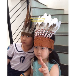 Mũ thổ dân dân da đỏ đạo cụ chụp ảnh, hoá trang, cosplay