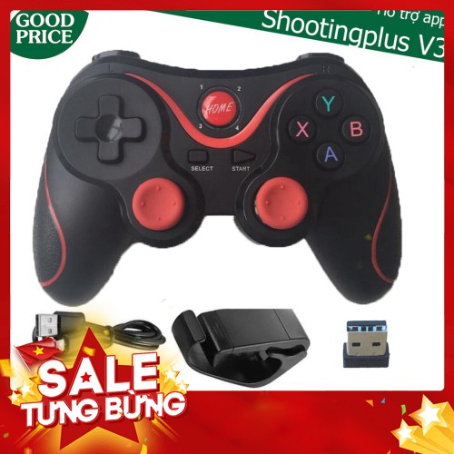 Tay cầm chơi game Terios T3 hỗ trợ ShootingPlus V3 chơi PUBG/ Liên Quân - Hàng nhập khẩu