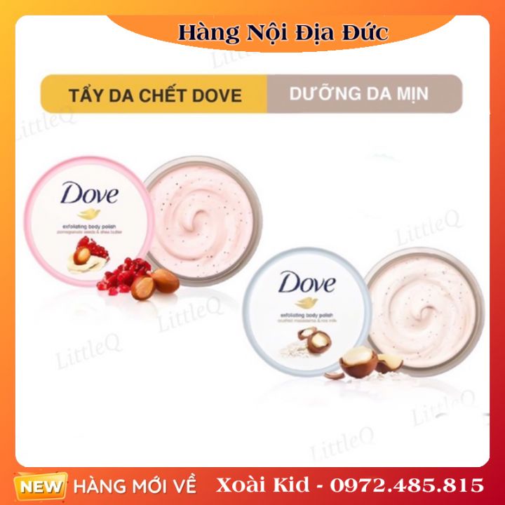 TẨY TẾ BÀO CHẾT , TẨY DA CHẾT BODY DOVE 255ml của Đức -[Hàng nội địa Đức đủ bill]