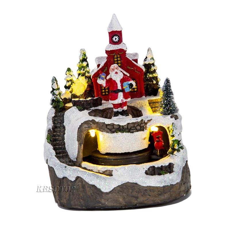 [Kesoto2] Tượng Nhựa Resin Trang Trí Giáng Sinh Cho Phòng Ngủ Nhà Hàng Kỳ Nghỉ