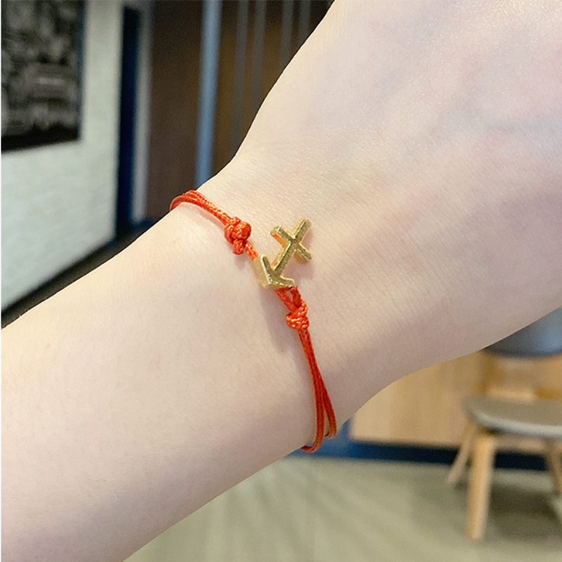 Vòng Tay Dây Bện Màu Đỏ Có Mặt Hình Cung Hoàng Đạo Thời Trang Cho Các Cặp Đôi | BigBuy360 - bigbuy360.vn