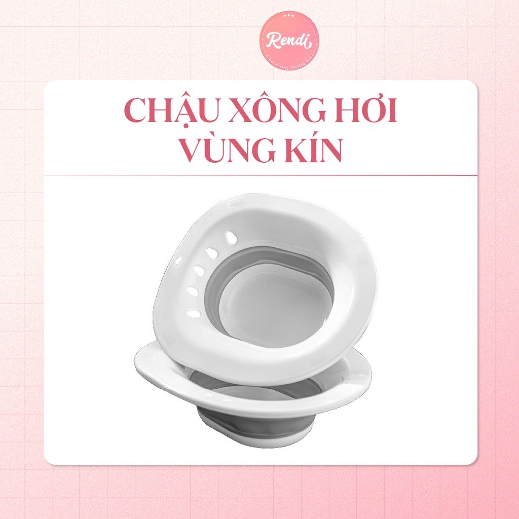 (Có Chậu Xông Hơi Vệ Sinh Phụ Nữ - Bồn Ngâm Rửa Vùng Kín Chuyên Dụng