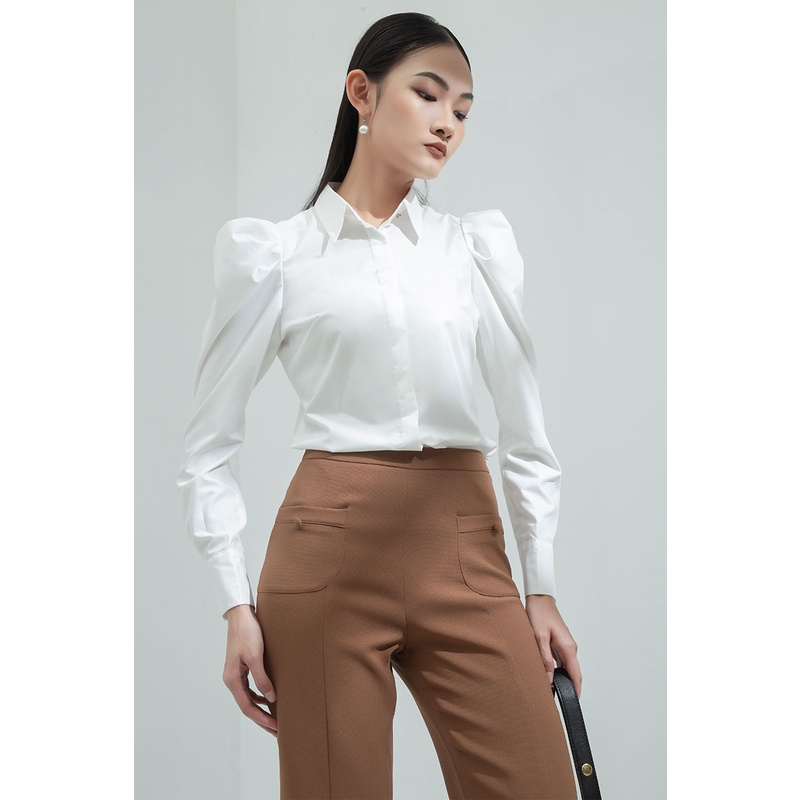 Áo Sơ mi DT xếp ly vai bồng LEIKA
