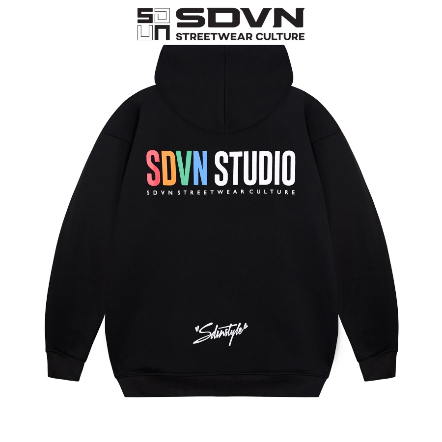 Áo Khoác Hoodie Zip Studio Unisex Nam Nữ Form Rộng Local Brand SDVN