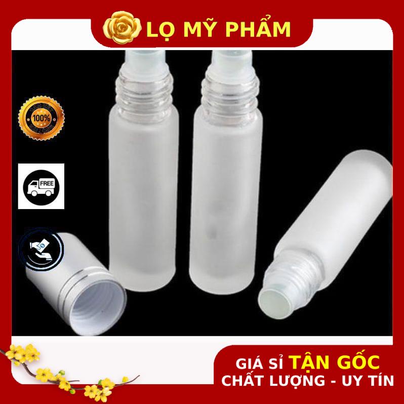 Lọ Chiết Nước Hoa ❤ GIÁ TỐT NHẤT ❤ Chai thủy tinh bi lăn 10ml thân trơn chiết nước hoa, đựng dầu thơm , phụ kiện du lịch