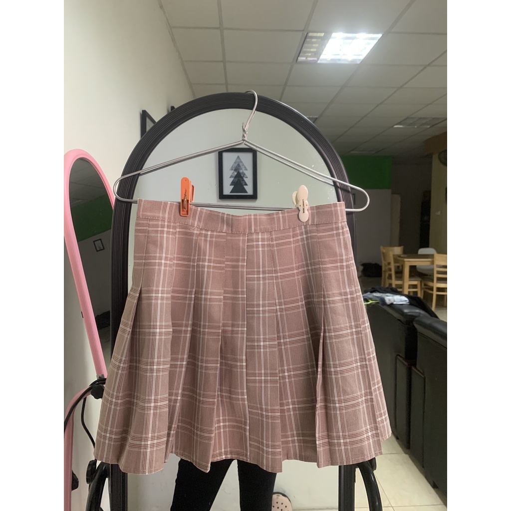 Pass chân váy Tennis kẻ hồng size M