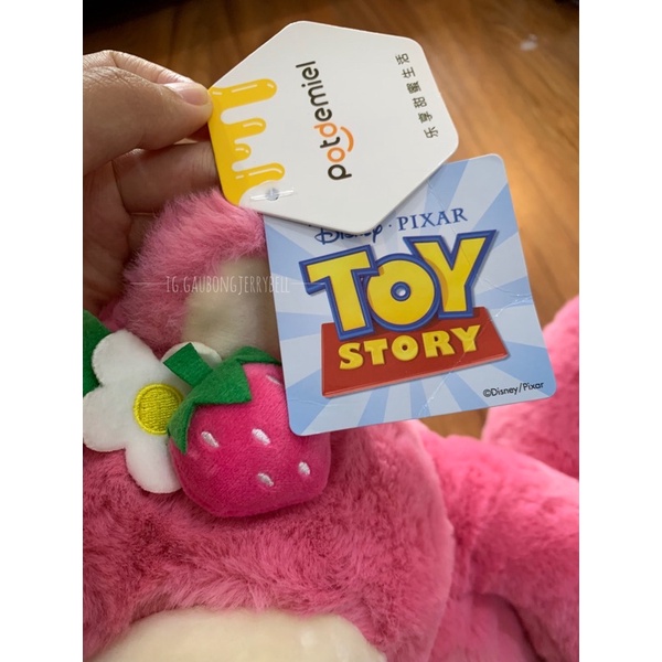 Gấu bông thơm dâu tây Lotso Toy Story3 Disney chính hãng Potdemiel 2022 Thơm Strawberry cao cấp