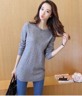 Áo len nữ dáng dài 