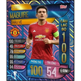 1 set thẻ cầu thủ insert Manchester United (10 thẻ)