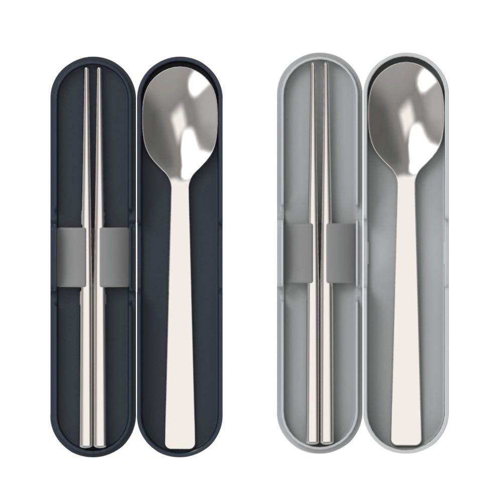 Bộ thìa  đũa bằng thép không gỉ kèm hộp đựng LocknLock HPL105