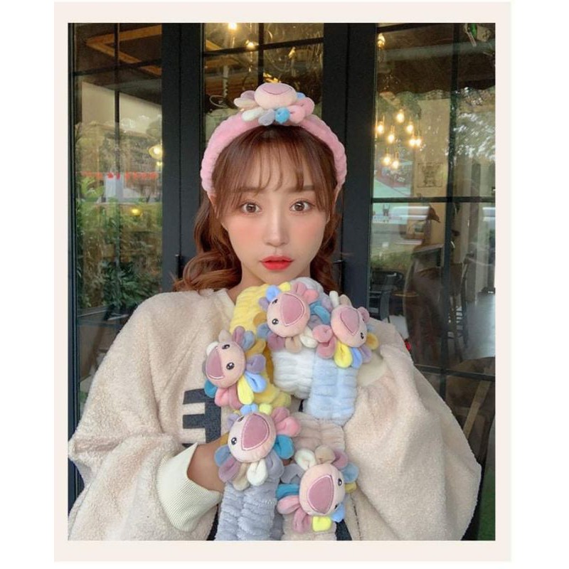 Băng đô make up hoa hướng dương cute