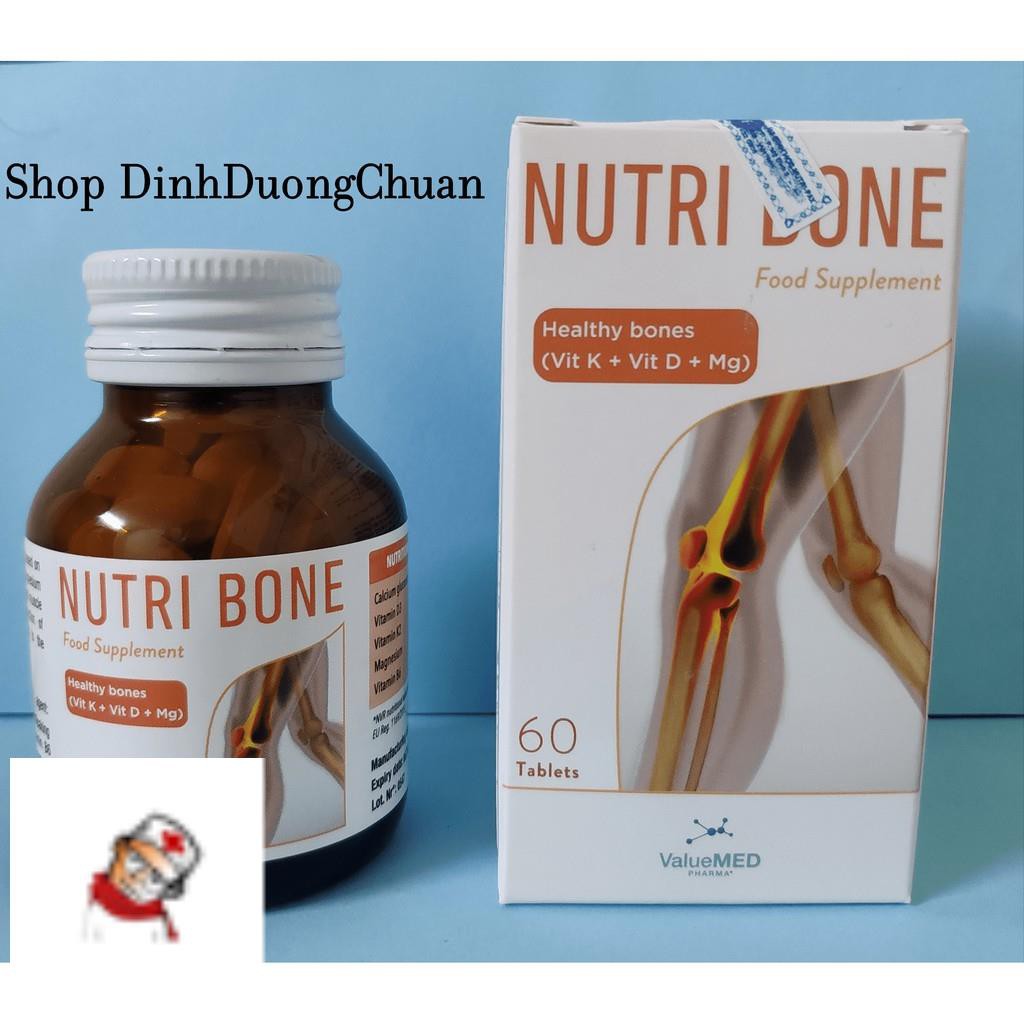 NUTRI BONE - BỘ 4 VI CHẤT “Canxi - Magie - Vitamin D3 - Vitamin K2" Ưu việt cho Xương chắc khỏe