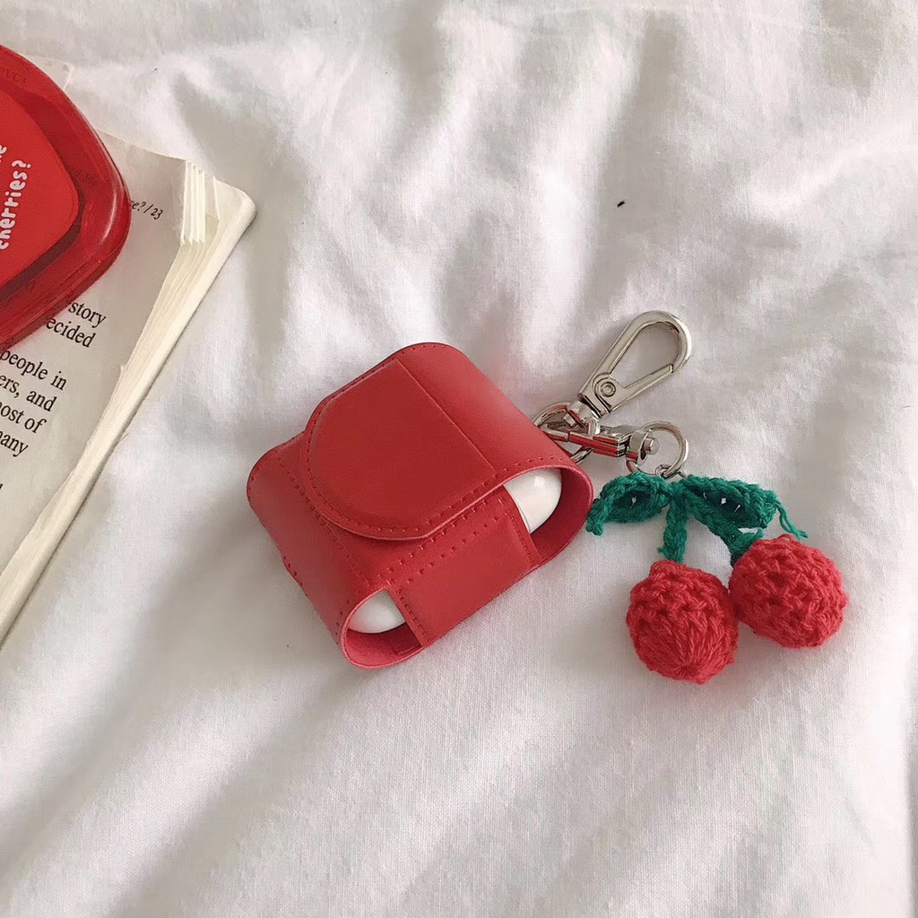 Túi đựng tai nghe Airpod nhỏ xinh Red Bag Design Casing AirPods Case Soft For AirPods 1 and AirPods 2