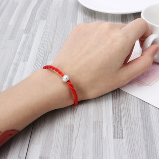 Vòng Tay Bện Dây Đỏ May Mắn