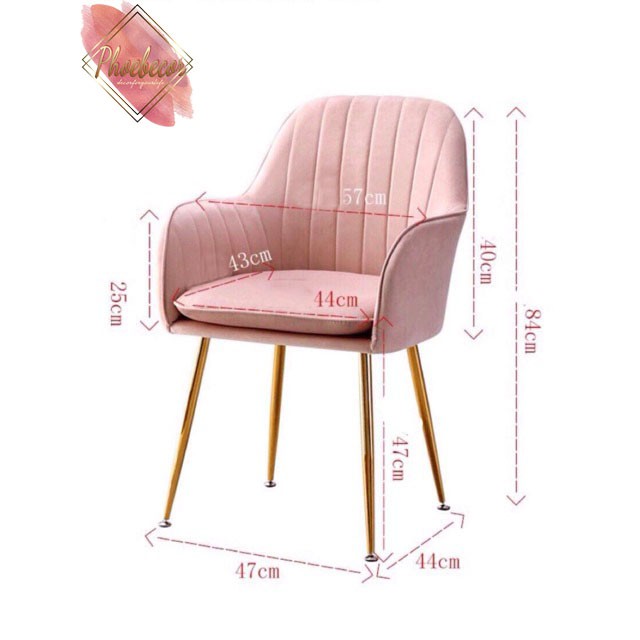 (TẶNG GỐI) Ghế cho bàn trang điểm cao cấp, phong cách thanh lịch, tao nhã - PB10 | BigBuy360 - bigbuy360.vn