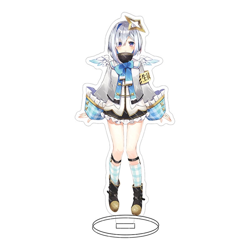 flowersqueen Giá đỡ mô hình nhân vật Anime HOLOLIVE Vtuber hai mặt bằng acrylic để bàn trang trí