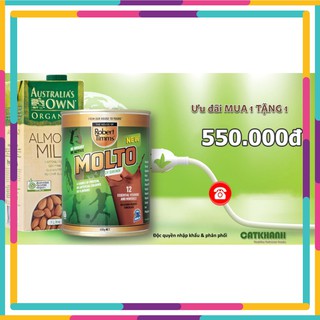 Sữa bột Canxi ca cao Robert Timms Molto 450g Australia giúp tăng chiều cao, bổ sung Canxi. Sữa Cacao vị giống Milo Úc