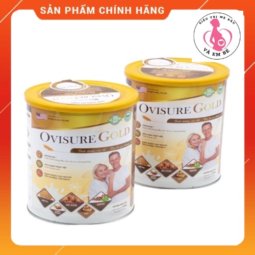Combo 2 hộp sữa hạt xương khớp Ovissure Gold chính hãng