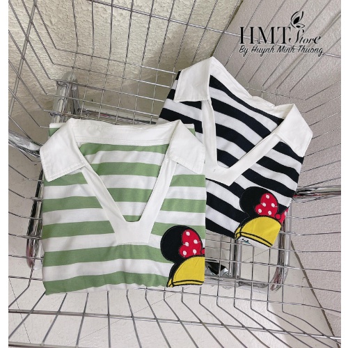 Đầm thun sọc cô bé