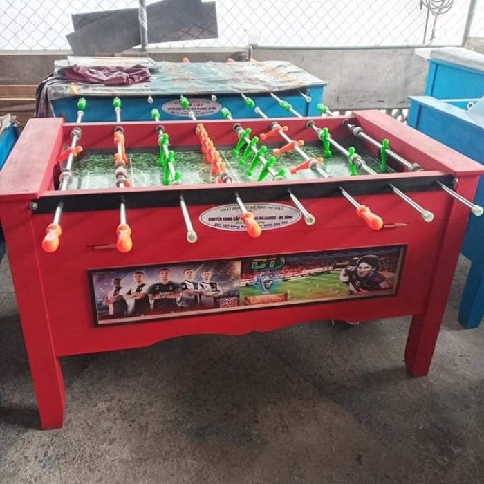 Bàn Bi Lắc Bóng Đá Cỡ Lớn 1,4m X-Red Y-Red Y-Blue Chuẩn Thi Đấu, Banh Bàn Foosball 1m4 Gia Đình Văn Phòng Hanana