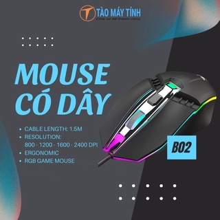 Chuột máy tính có dây B02 – RGB Game Mouse B02