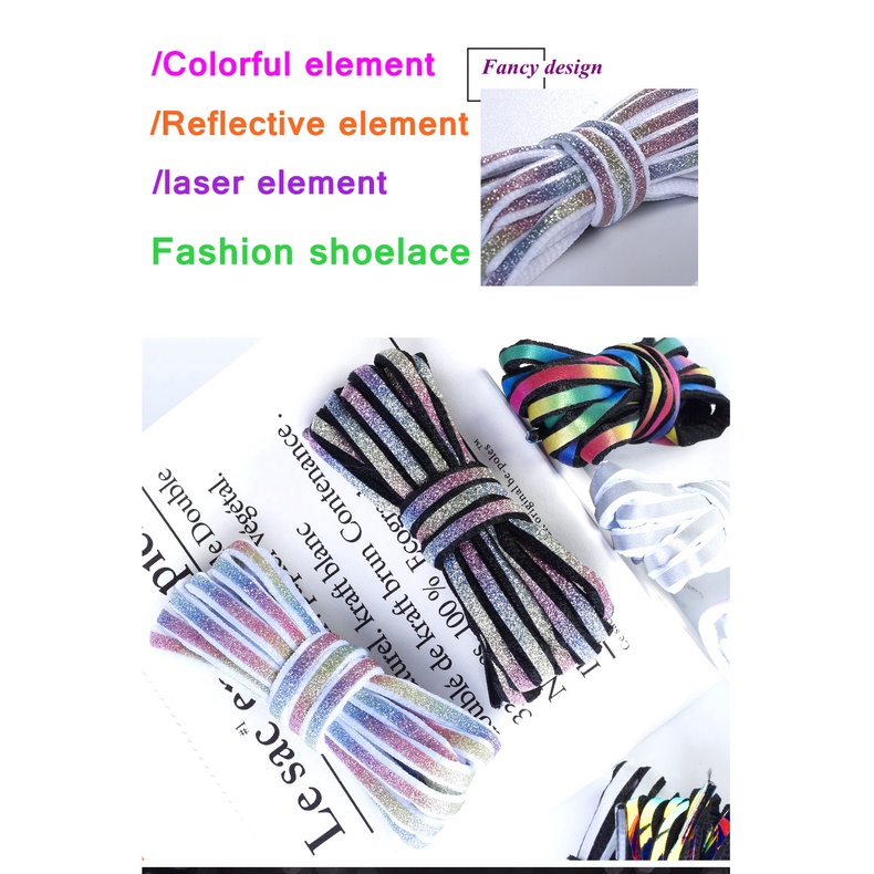 Dây Giày Màu Laser Dạ Quang Thiết Kế Mới