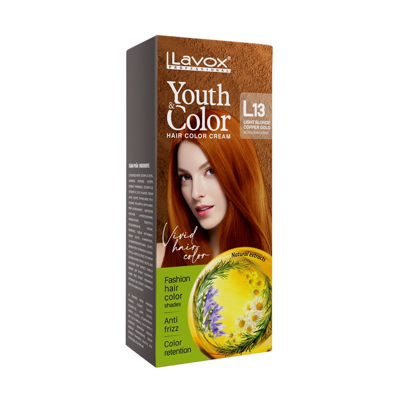 Nhuộm Màu Thời Trang Lavox  💖 Kèm Chai Oxy Trợ Nhuộm + Dầu Xả Giữ Màu Tóc + Găng Tay💖