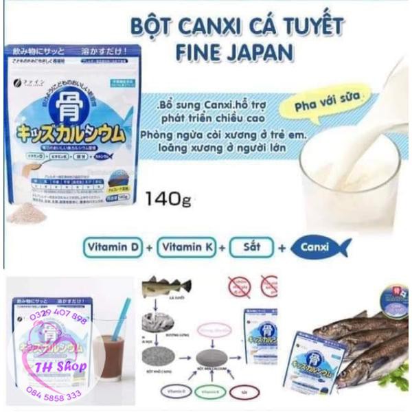 Bột Canxi Cá Tuyết Plus Nhật Bản - Tăng Chiều Cao Vượt Trội Gói 140Gr Vị Socola, Calciun Cá Tuyết Plus