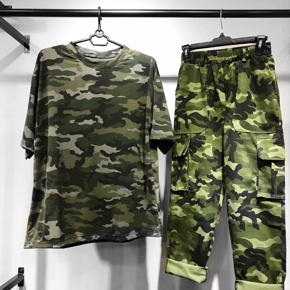 QUẦN KAKI LÍNH 2 TÚI - QUẦN CAMO BOX PANT UNISEX MÀU XANH - MM