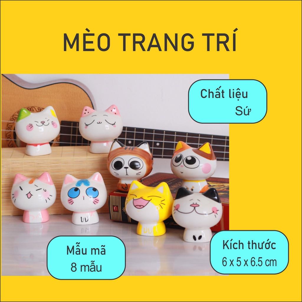 | 8 MẪU | Mèo trang trí mini 🔥 FREESHIP 🔥 phong cách Nhật Bản chất lượng cao