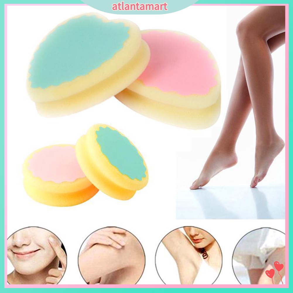 [Hàng mới về] Bọt biển tẩy lông hình trái tim/ giọt nước/ tròn không đau cho nam nữ