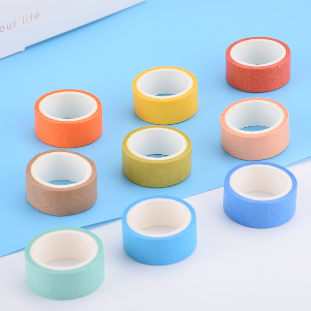 Cuộn Băng Keo Trang Trí Washi Tape Rainbow - Màu Ngẫu Nhiên