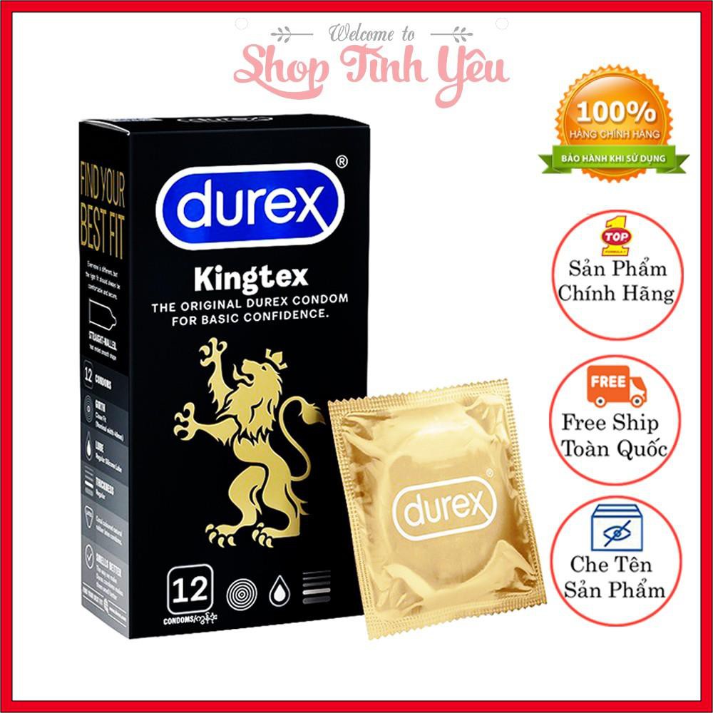 Bao Cao Su Durex Kingtex 12 bao Hàng Chính Hãng(Free Ship), Chống Xuất Tinh Sớm, Kéo Dài Thời Gian