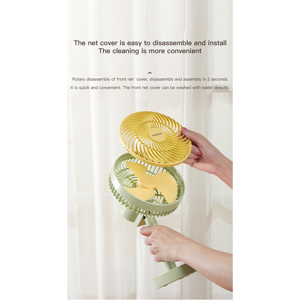 Quạt Để Bàn KONKA 4 Tốc Độ Có Cổng Sạc Usb | BigBuy360 - bigbuy360.vn