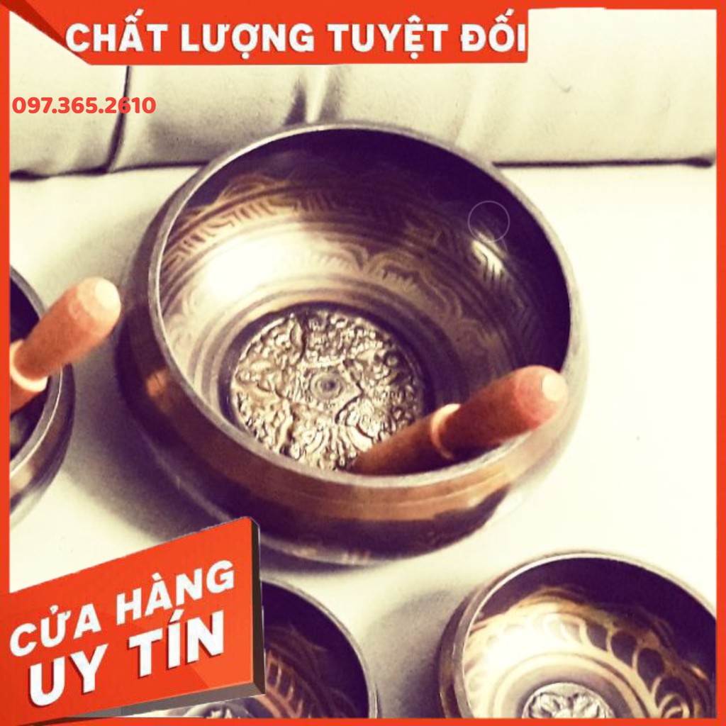 Chuông xoay Nepal Ấn Độ 17.5cm cao cấp cao cấp