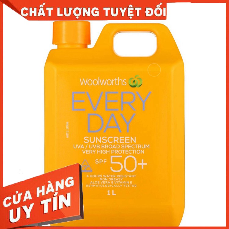 Free Ship Kem chống nắng Woolworths Everyday SPF 50+ 1 lít