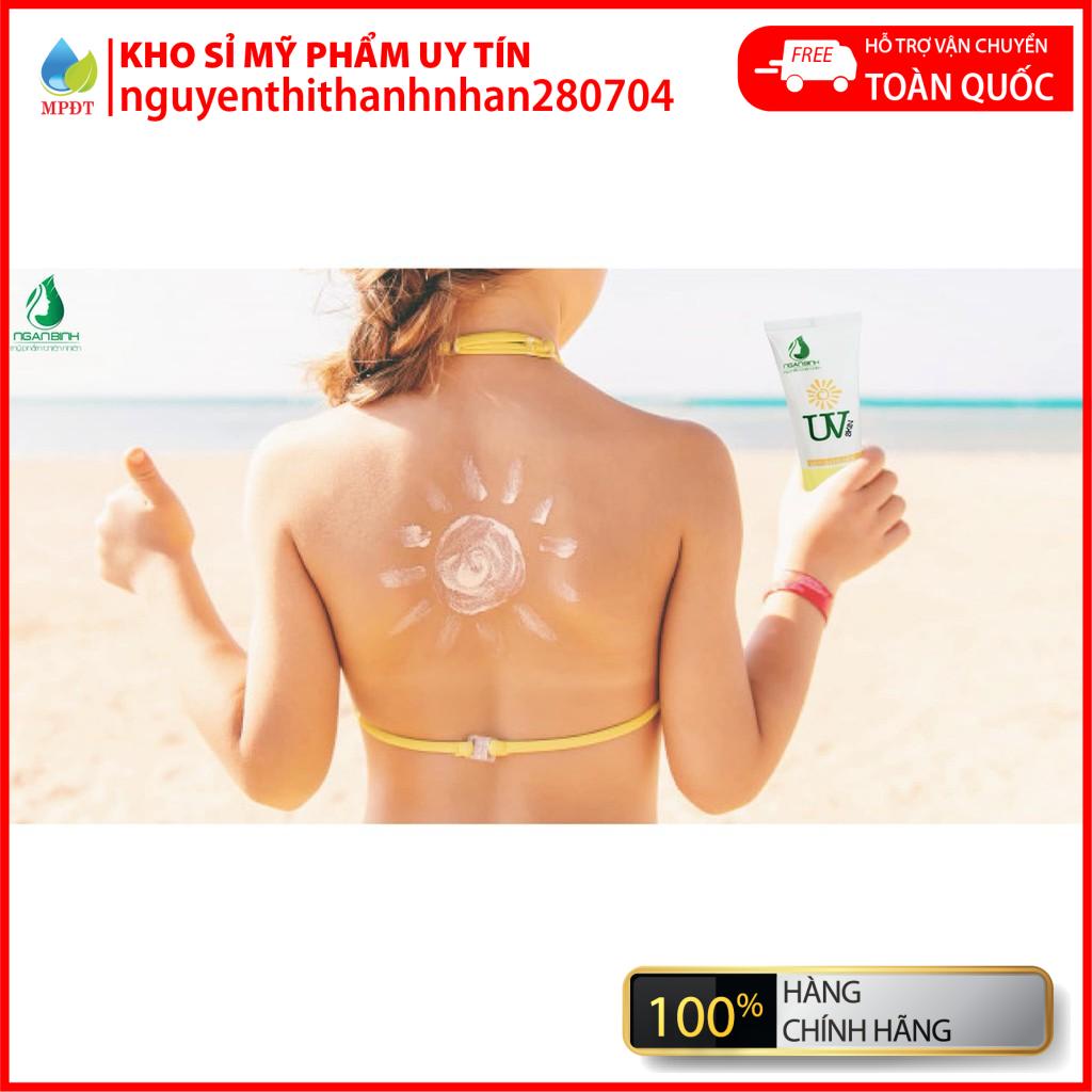 Kem Chống Nắng Nâng Tone UV Skin SPF 60+++ Ngân Bình chống tia uv, tia cức tíme .