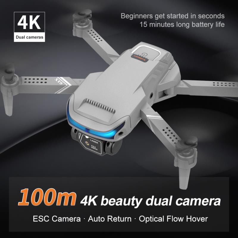Flycam XT9 có 2 camera 4k, cảm ứng vật bay, điều khiển camera đang bay,pin bay lâu