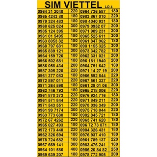 SIM ĐẸP, SIM PHONG THỦY hottt